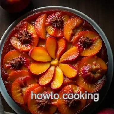Delicious Peach Upside-Down Cake Recipe: A Summer Delight! Recipe Card