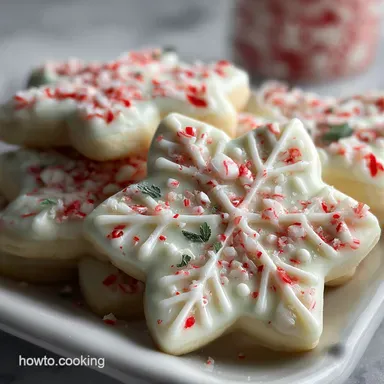 Easy Peppermint Bark Sugar Cookies: Baked in 30 Minutes Recipe Card