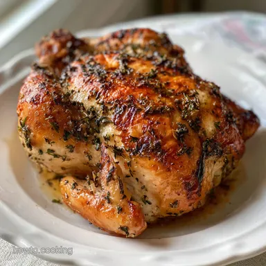 Oven Chicken Breast: Juicy Herb Butter Roasted Recipe Recipe Card