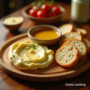 Persian Paradise Butter Board An Exotic Bread Dip Recipe Card