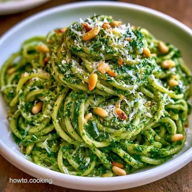 Pesto Pasta Genovese in 15 Minutes Recipe Card