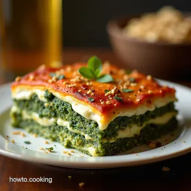Easy Lasagna al Pesto with Creamy Ricotta B&eacute;chamel Recipe Card