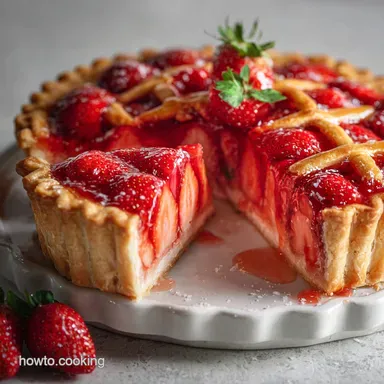 Pop Tart Pie: Oven-Only Flaky Baked Dessert Recipe Card