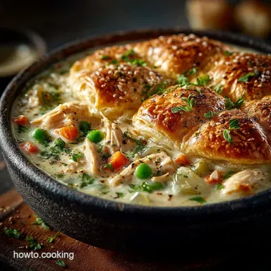 Proper Good Creamy Chicken Pot Pie Soup Stovetop 50 Mins Recipe Recipe Card