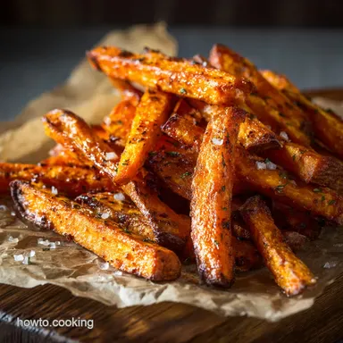 Crispy Oven Baked Sweet Potato Fries The Ultimate Crunchy Technique Recipe Card