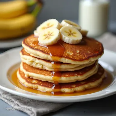 Fluffy Cottage Cheese Banana Oatmeal Protein Pancakes