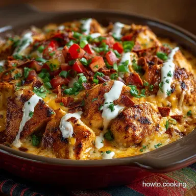 The Ultimate Creamy Queso Chicken Bake Easy Weeknight Comfort Recipe Card