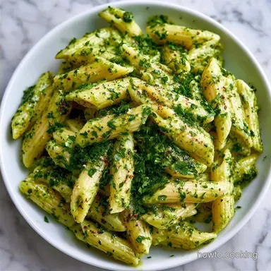 Quick Creamy Pesto Pasta in 15 Minutes