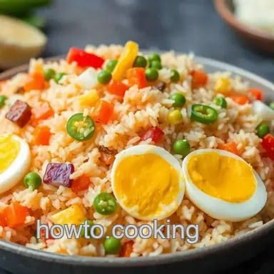 Quick Egg Fried Rice with Veggies Delight