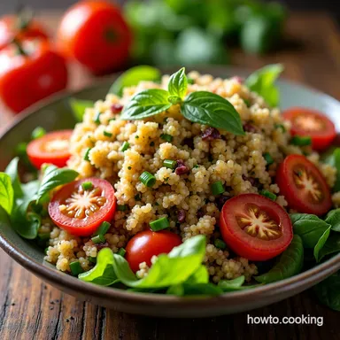 Rainbow Quinoa Salad My Easy LemonHerb Dressing Recipe Recipe Card