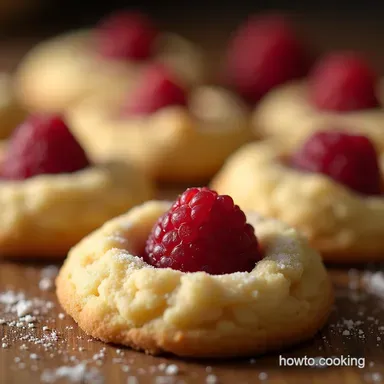 The Ultimate Raspberry Almond Shortbread Thumbprint Cookies Recipe Recipe Card