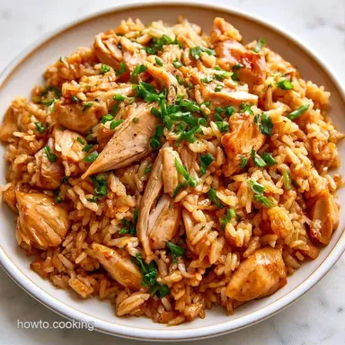 Rice Cooker Chicken Rice for 4 Servings Recipe Card
