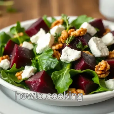 Roasted Beet Salad with Creamy Goat Cheese