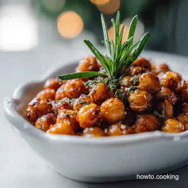 Healthy Snack with Roasted Chickpeas Recipe Card