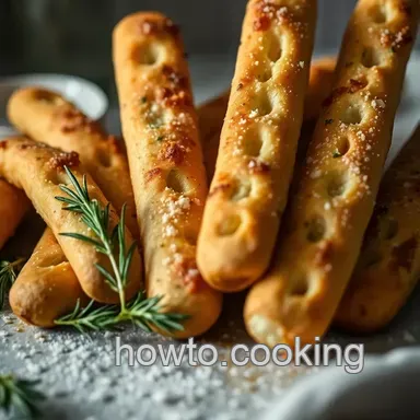 Rosemary Garlic Bread Sticks Recipe: Italian Comfort! Recipe Card