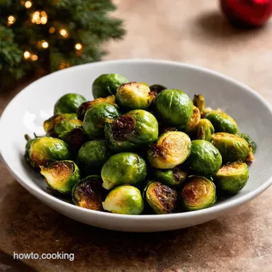 Rosemary Balsamic Brussels Sprouts Easy Holiday Sides Recipe Card