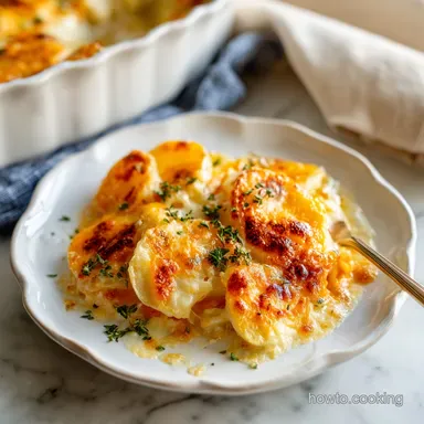 Ruths Chris Gratin Potatoes: Creamy Homemade Side Dish Recipe Card