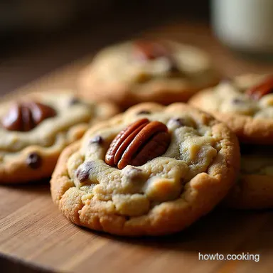 The Ultimate Chewy Salted Caramel Pecan Chocolate Chip Cookies Recipe Card
