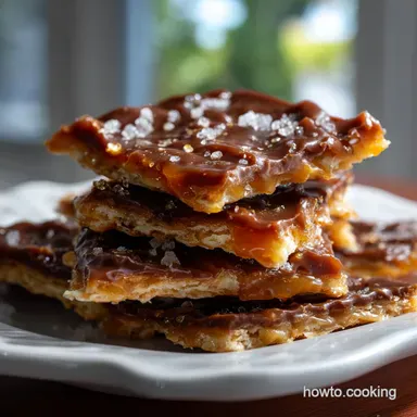 Cracker Candy Recipe: Easy Saltine Toffee Christmas Crack Recipe Card