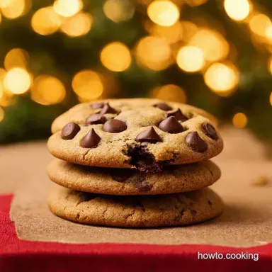 Santas Secret Christmas Chocolate Chip Cookies Recipe Recipe Card