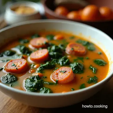 Sausage Spinach Soup My GoTo Comfort Bowl Recipe Card