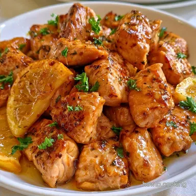 Sautéed Chicken Bites with Lemon Garlic