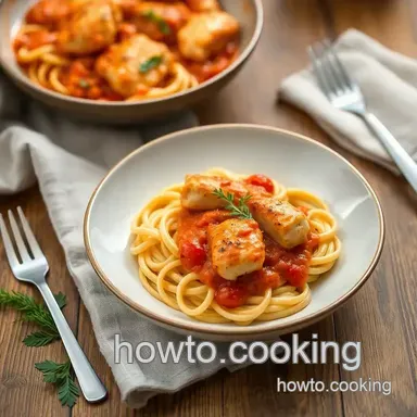 Easy Saut&eacute;ed Chicken with Creamy Tomato Pasta: A Cozy Dinner Delight Recipe Card