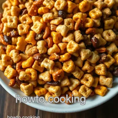 Savory Furikake Chex Mix: A Crunchy Japanese-Inspired Snack Recipe Card