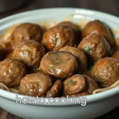 Ultimate Comfort: Savory Slow Cooker Salisbury Steak Meatballs