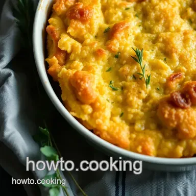 My Favorite Comfort Food: How to Make Cornbread Dressing with Fresh Herbs Recipe Card