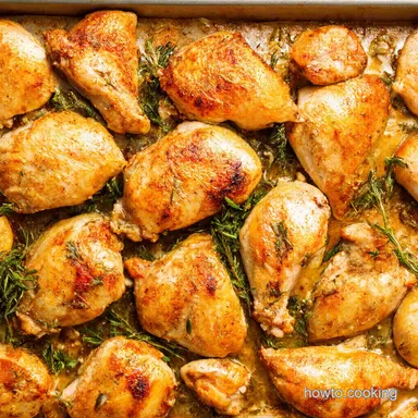 Quick Easy Healthy Dinner Ideas Sheet Pan Lemon Herb Chicken Recipe Card