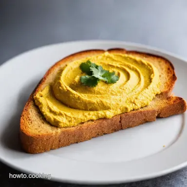 Shirazi Hummus Toast Taste Sunshine on a Slice Recipe Card