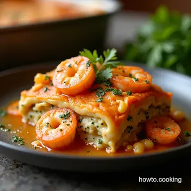 Luxurious Shrimp and Crab Seafood Lasagna Recipe Recipe Card