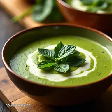 Silky Cream of Spinach Soup My Green Goddess Recipe Recipe Card