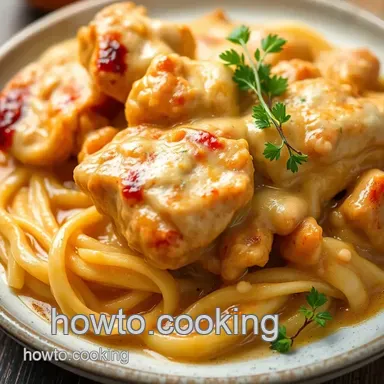 Easy Simmered Chicken Creamy Delight in 30 Min: A Comforting Family Favorite! Recipe Card
