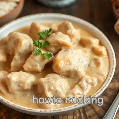 Easy Simmered Chicken Creamy Delight in 30 Min: A Comforting Family Favorite!