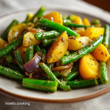 Easy Side Dish with Simple Sauteed Vegetables and Garlic for 4 Recipe Card