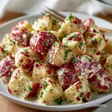 Simple Weeknight Potato Salad for 6 Recipe Card
