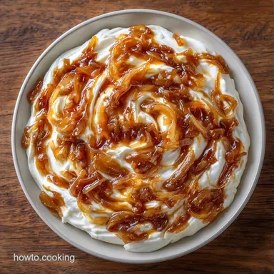 French Onion Dip with Greek Yogurt Recipe Card