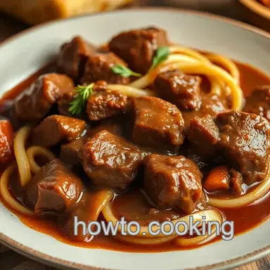 My Grandmother's Slow-Cooked Beef Bourguignon Delight: A Cozy Classic!