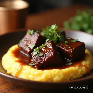 Delicious Cozy Crockpot Meals for Balsamic Short Ribs Recipe Card
