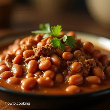 Hearty Slow Cooker Pinto Beans with Beef and Green Chile Recipe Card