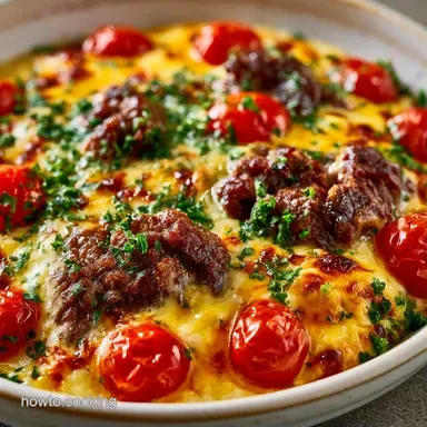 Slow Cooker Rotel Dip with Ground Beef Recipe Card