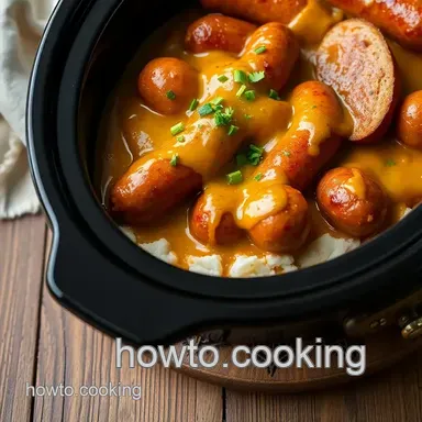 How to Make Slow Cooker Smoked Sausage Cheesy Delight: A Comforting Classic! Recipe Card