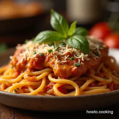 Easy Creamy Rotel Chicken Spaghetti Bake Recipe Recipe Card