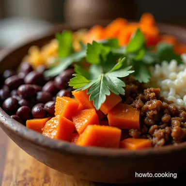 The Best Roasted Sweet Potato and Black Bean Bowls Recipe Recipe Card