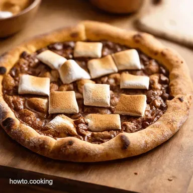 Smores Dessert Pizza Campfire Meets Dessert Pizza Ideas Recipe Card