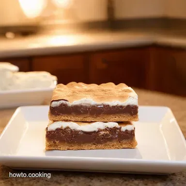 Smores Dessert Dream Bars Campfire Comfort Elevated Recipe Card