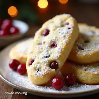 Snowy White Chocolate Cranberry Shortbread My Easy Recipe Recipe Card