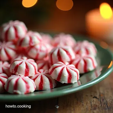 Soft Christmas Peppermints MeltinYourMouth Holiday Treat Recipe Card